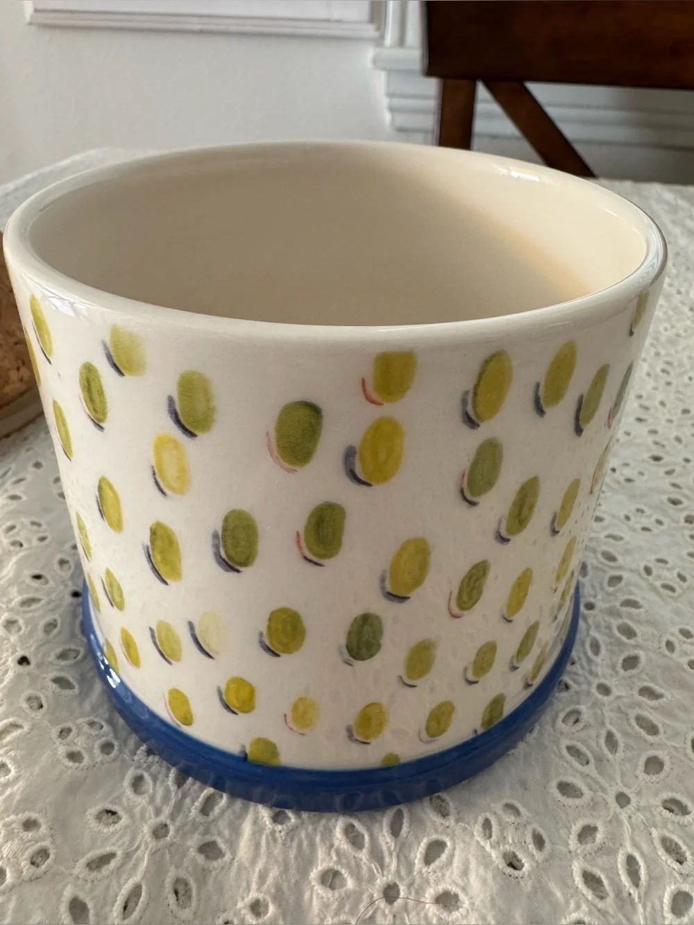 MacKenzie-Childs Small Carnaby Canister with Cork Lid